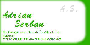 adrian serban business card